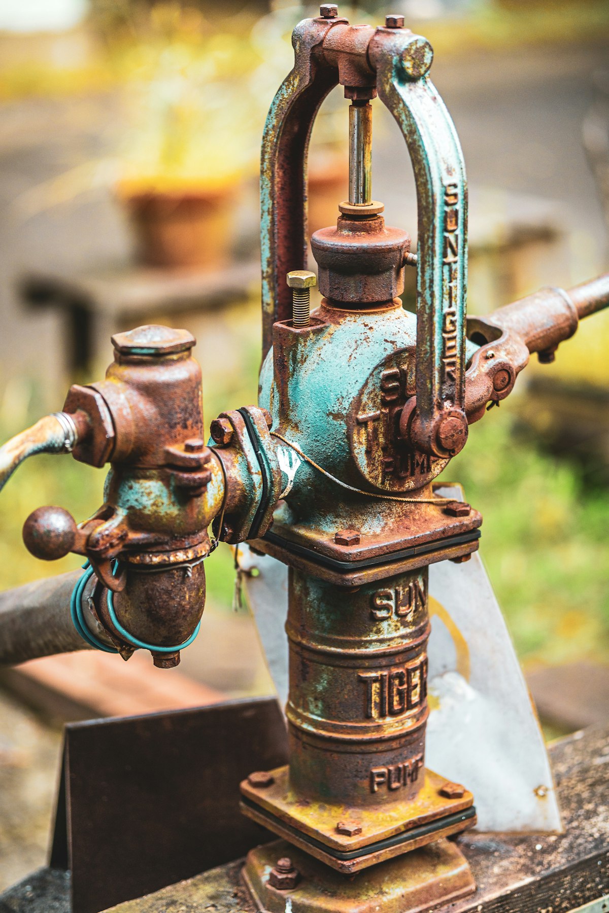 Water well pump on a rural property